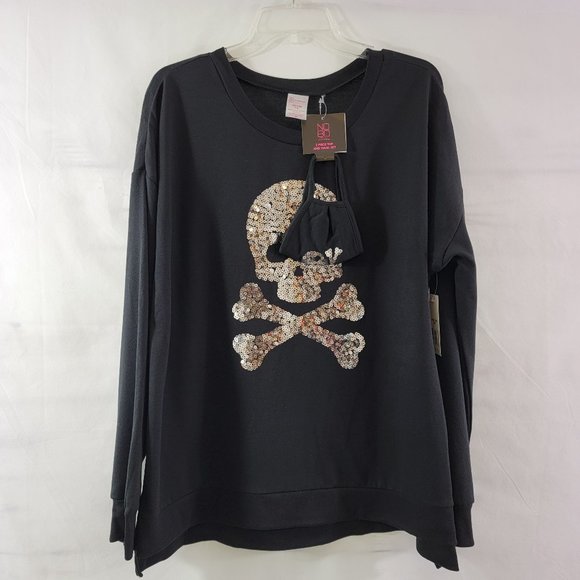 Halloween 2PC Skull & Bones Sweater & Mask - XL - Picture 9 of 11